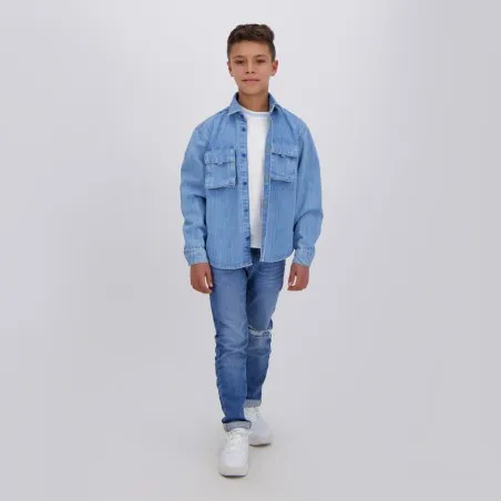 Chemise workwear garçon en jeans - KONTAKT