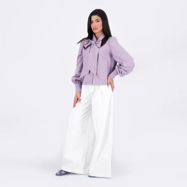 Chino wide leg femme - CHEDIA - KONTAKT