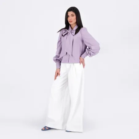 Chino wide leg femme - CHEDIA - KONTAKT