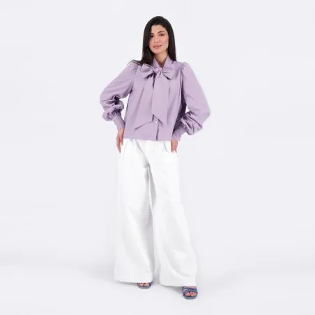 Chino wide leg femme - CHEDIA - KONTAKT