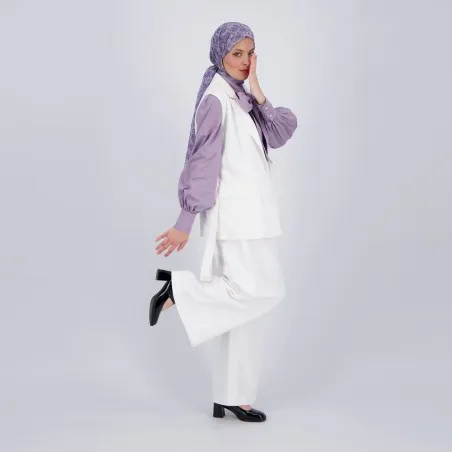 Chino wide leg femme - CHEDIA - KONTAKT