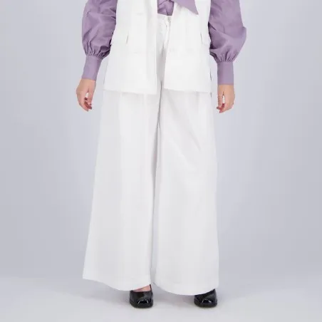 Chino wide leg femme - CHEDIA - KONTAKT