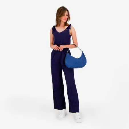 Combinaison femme col v avec élastique à la taille - KONTAKT