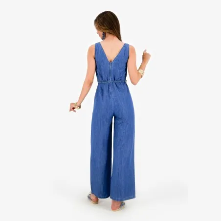 Combinaison fluide femme en jeans-TAMARA - KONTAKT