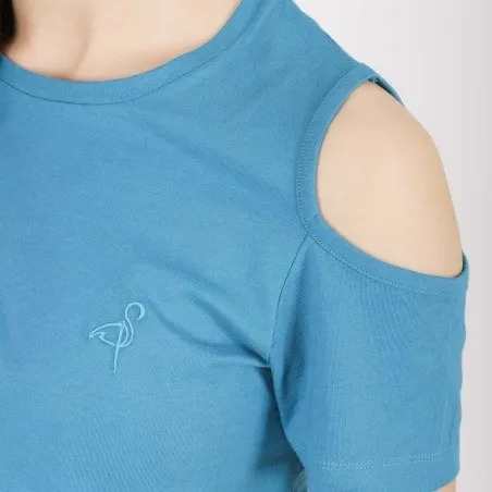 T-shirt femme manches courtes à épaules dénudées - KONTAKT