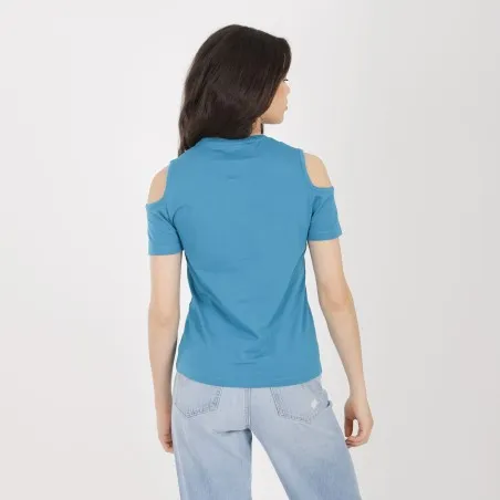 T-shirt femme manches courtes à épaules dénudées - KONTAKT