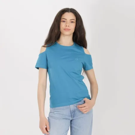 T-shirt femme manches courtes à épaules dénudées - KONTAKT