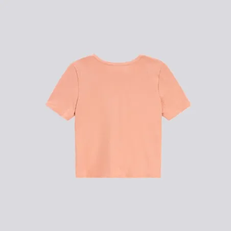 T-shirt femme manches courtes col tunisien - KONTAKT