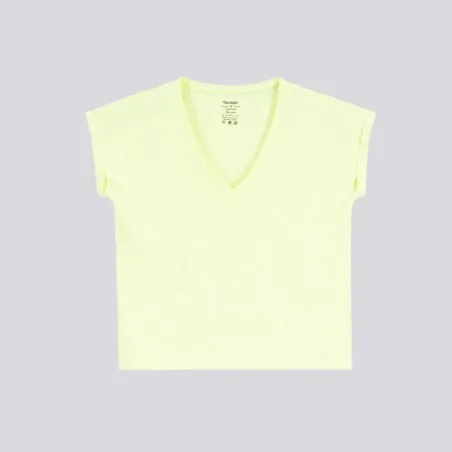 T-shirt femme manches courtes col V - KONTAKT