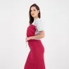 T-shirt femme manches courtes en molleton avec découpe - KONTAKT