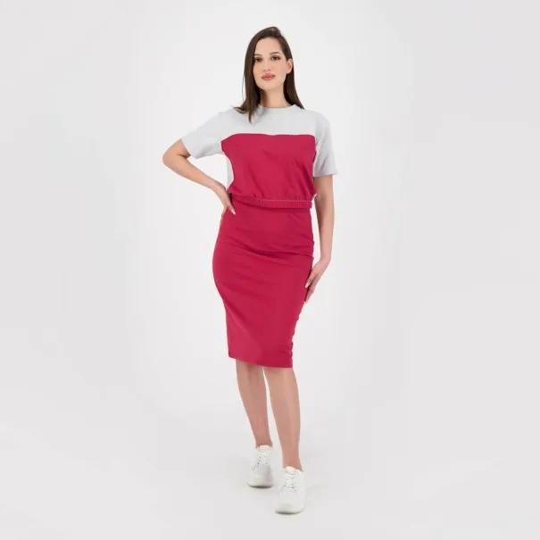 T-shirt femme manches courtes en molleton avec découpe - KONTAKT