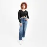 T-shirt femme manches longues avec cordon de serrage - KONTAKT