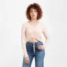 T-shirt femme manches longues avec cordon de serrage - KONTAKT