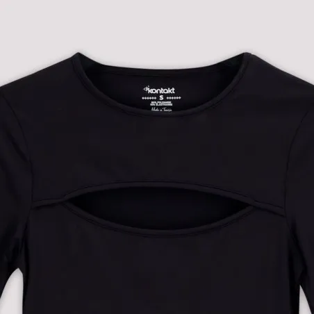 T-shirt femme manches longues avec cut out - KONTAKT