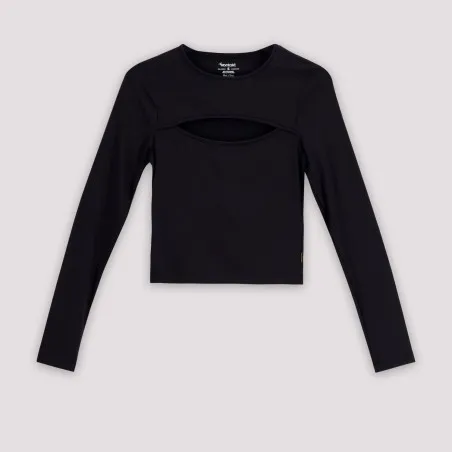 T-shirt femme manches longues avec cut out - KONTAKT