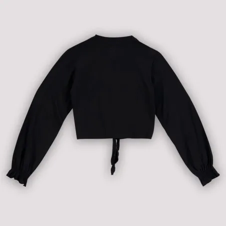 T-shirt femme manches longues avec nœud - KONTAKT