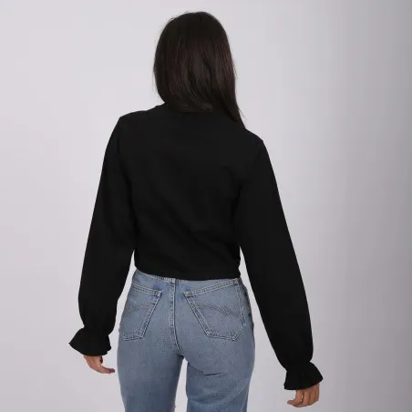 T-shirt femme manches longues avec nœud - KONTAKT