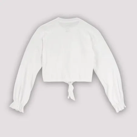 T-shirt femme manches longues avec nœud - KONTAKT