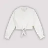 T-shirt femme manches longues avec nœud - KONTAKT