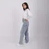 T-shirt femme manches longues avec nœud - KONTAKT