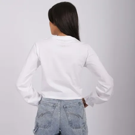 T-shirt femme manches longues avec nœud - KONTAKT