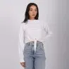 T-shirt femme manches longues avec nœud - KONTAKT