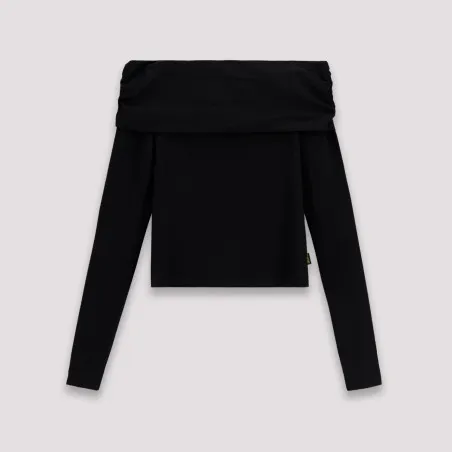 T-shirt femme manches longues col bateau - KONTAKT