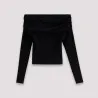T-shirt femme manches longues col bateau - KONTAKT