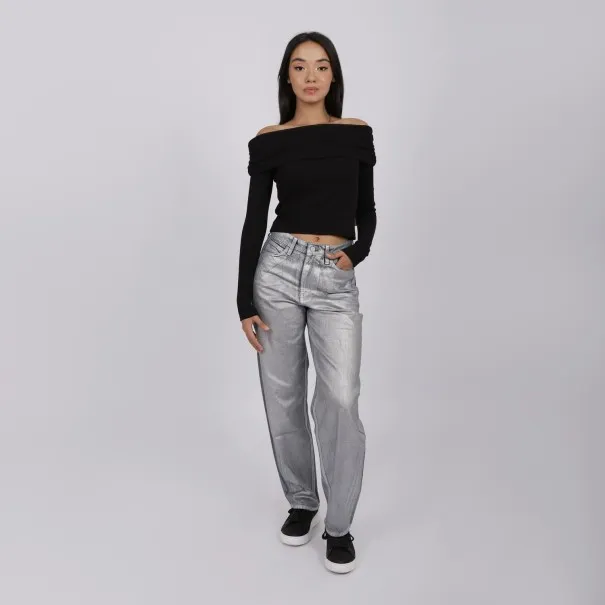 T-shirt femme manches longues col bateau - KONTAKT