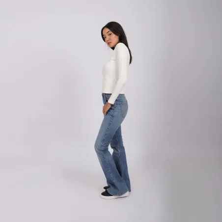 T-shirt femme manches longues cut out - KONTAKT