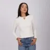 T-shirt femme manches longues cut out - KONTAKT
