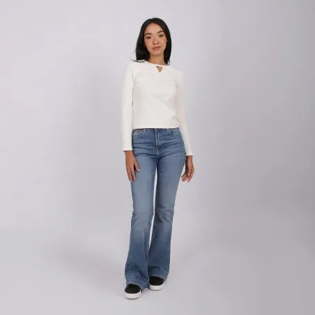 T-shirt femme manches longues cut out - KONTAKT