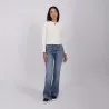 T-shirt femme manches longues cut out - KONTAKT