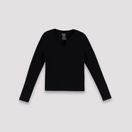 T-shirt femme manches longues cut out - KONTAKT