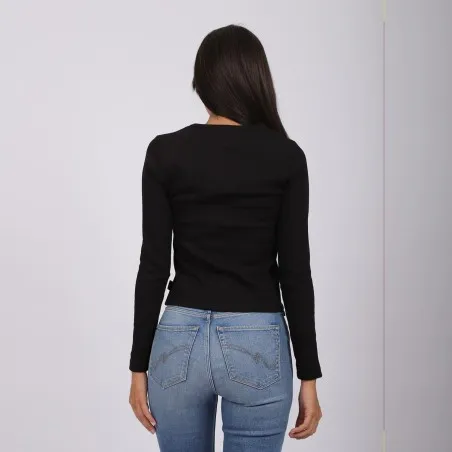 T-shirt femme manches longues cut out - KONTAKT