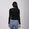 T-shirt femme manches longues cut out - KONTAKT