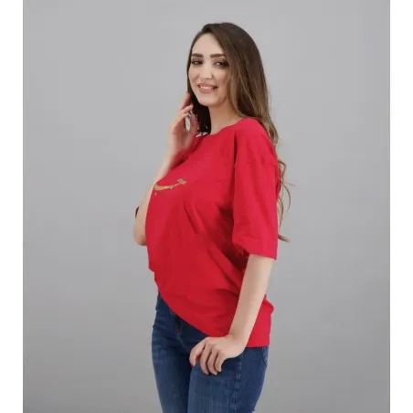 T-shirt femme oversized manches courtes HOB - KONTAKT