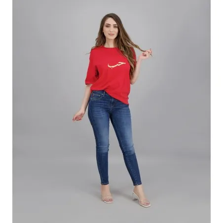 T-shirt femme oversized manches courtes HOB - KONTAKT