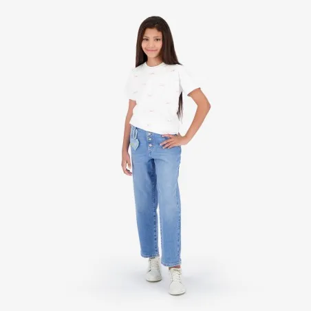 T-shirt fille ALL OVER PAPILLON - KONTAKT