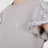 T-shirt fille avec volant en tulle - KONTAKT