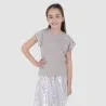 T-shirt fille avec volant en tulle - KONTAKT