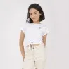 T-shirt fille demi manches nouée - KONTAKT
