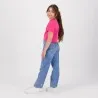 T-shirt fille manche dénudée avec broderie - KONTAKT
