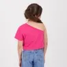 T-shirt fille manche dénudée avec broderie - KONTAKT