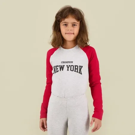T-shirt fille manche raglan CHAMPION NEW YORK - KONTAKT