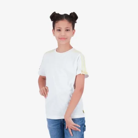 T-shirt fille manches à rayures avec nœuds - KONTAKT
