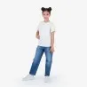 T-shirt fille manches à rayures avec nœuds - KONTAKT