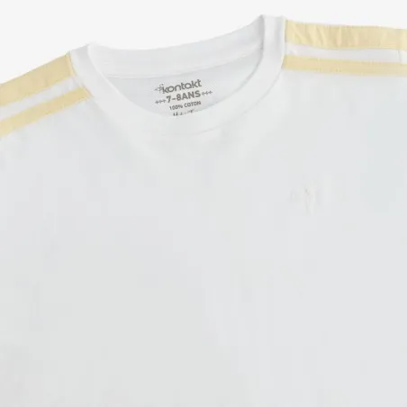 T-shirt fille manches à rayures avec nœuds - KONTAKT