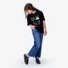 T-shirt fille manches courtes avec boutons pression COQUILLAGES - KONTAKT