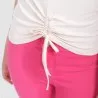T-shirt fille manches courtes avec cordon de serrage - KONTAKT